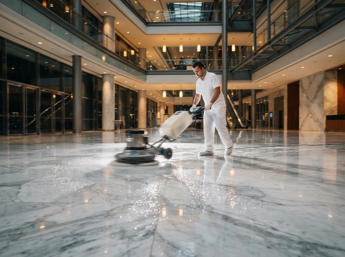 Cleaning service team