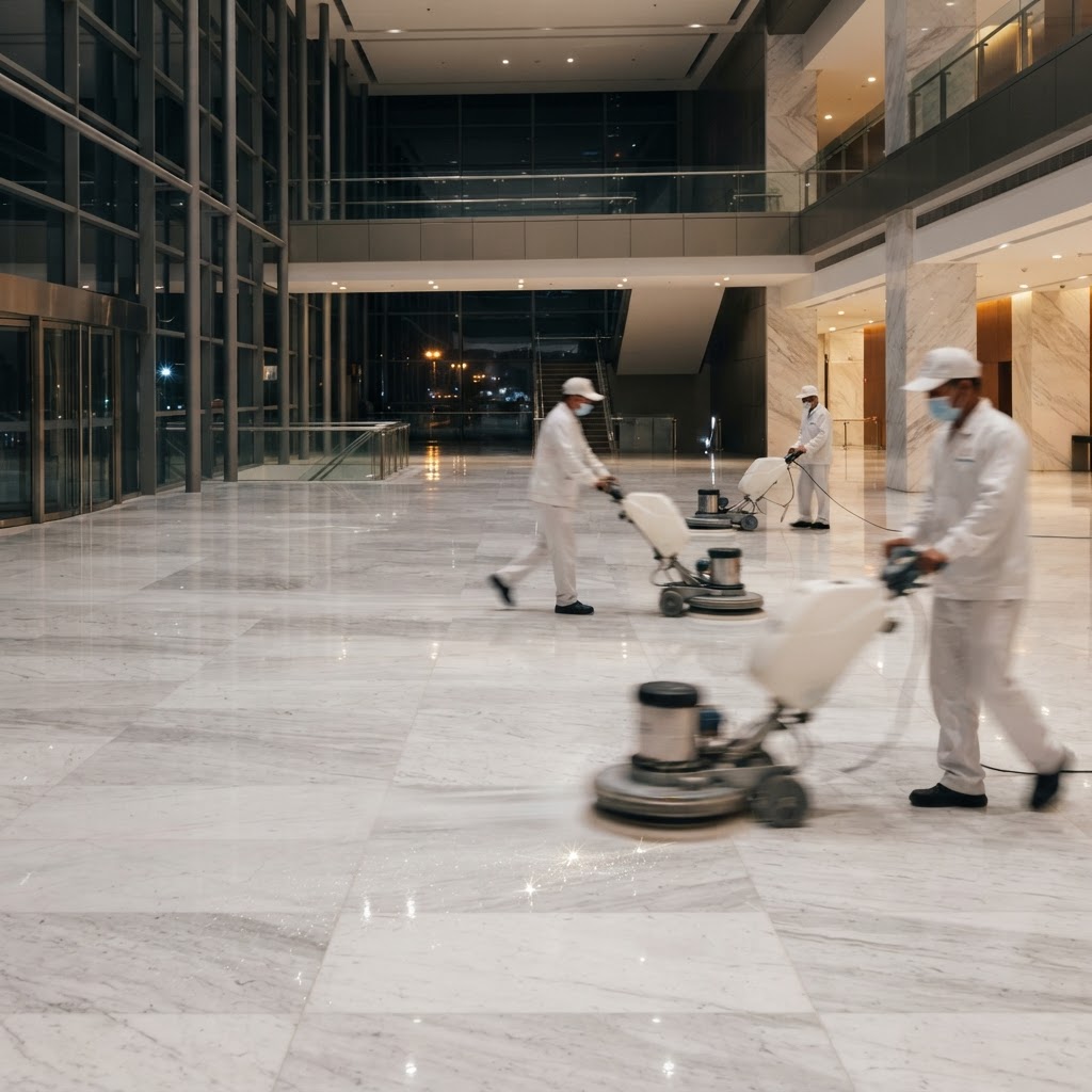 Floor Polishing operation